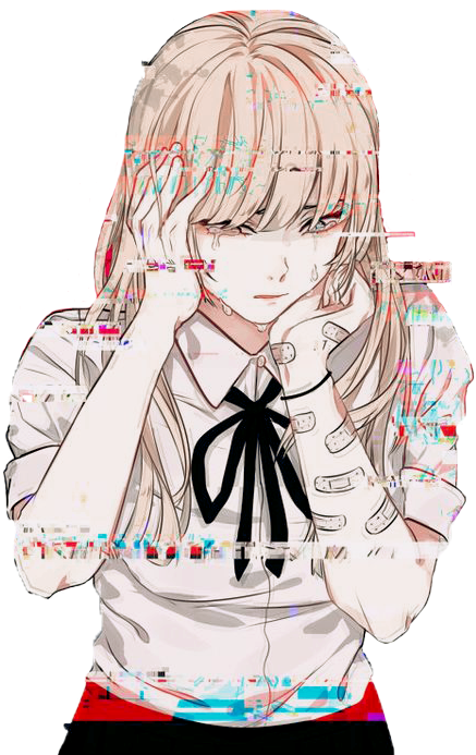 Аниме Девушка С Пластырями Clipart (564x731), Png Download