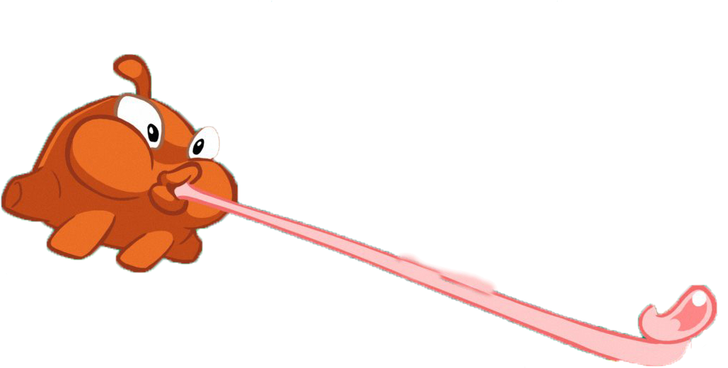 Lick Png - Cut The Rope Lick Clipart (1107x574), Png Download