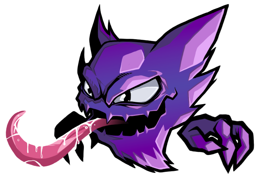 Фиолетовый покемон хонтер. Хантер покемон. Покемоны призрак хонтер. Покемон фиолетовый демон.
