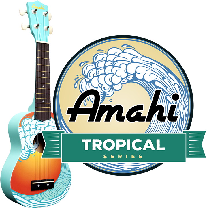 Amahi Tropical Series - Amahi Ukuleles Clipart (800x800), Png Download