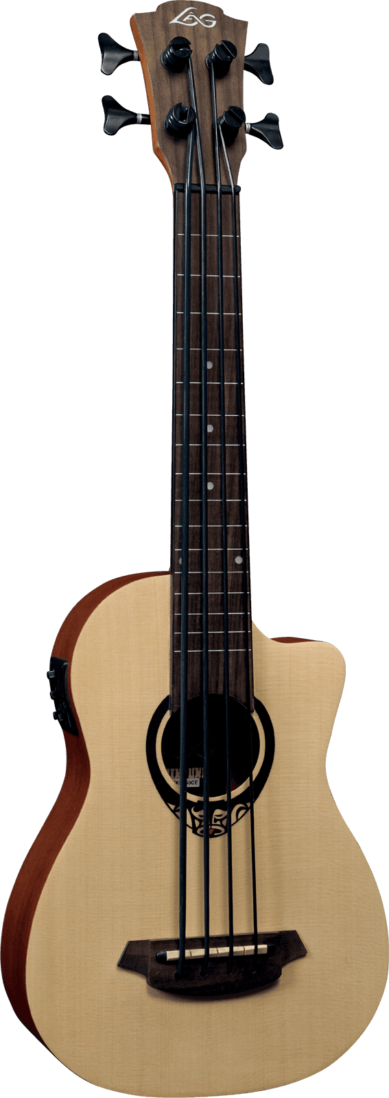 Lâg Tiki 150 Tkb150ce - Guitar Clipart (567x1600), Png Download