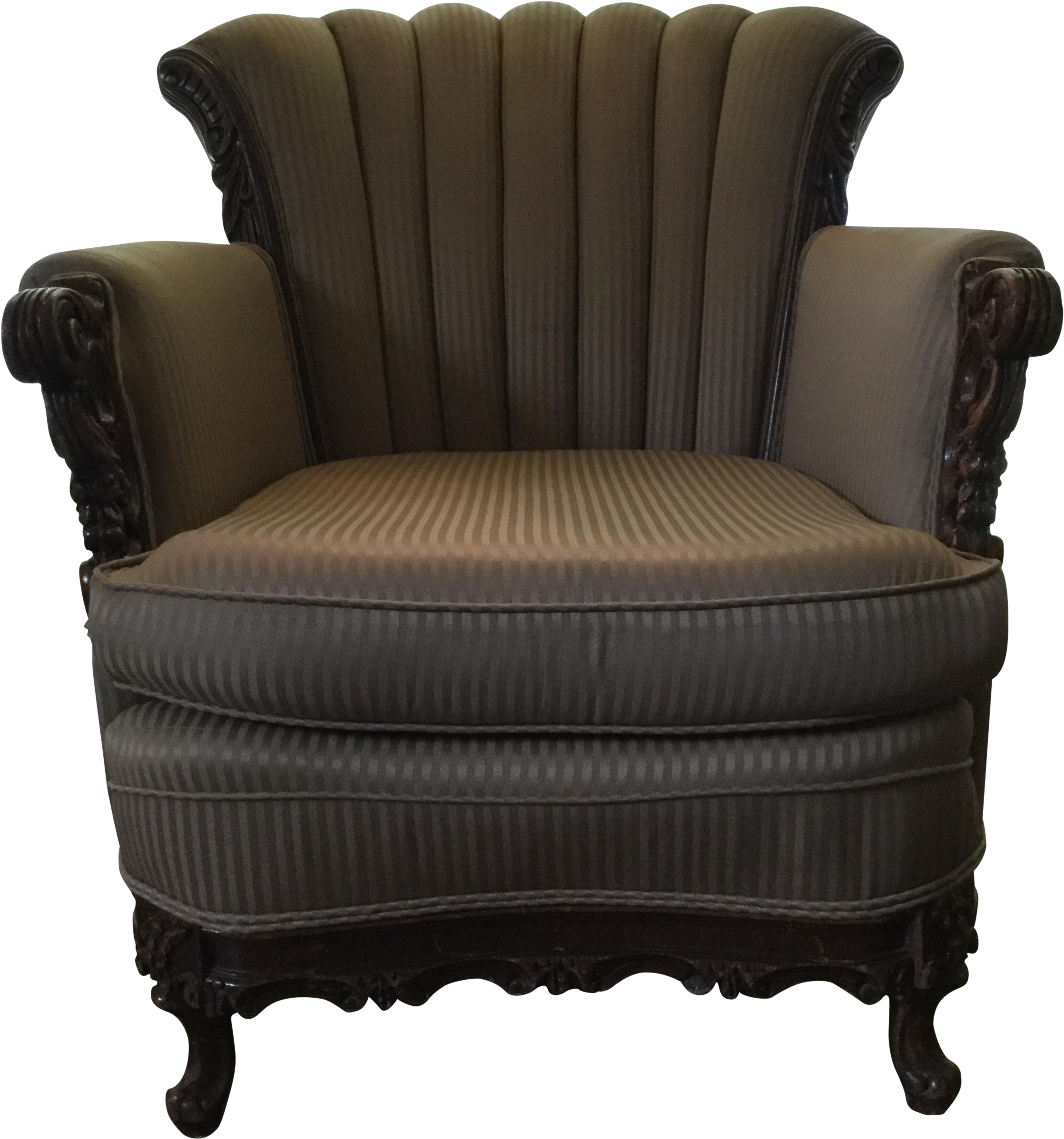 Traditional Gets A Glamorous Update With This Reupholstered - Club Chair Clipart (2448x3265), Png Download