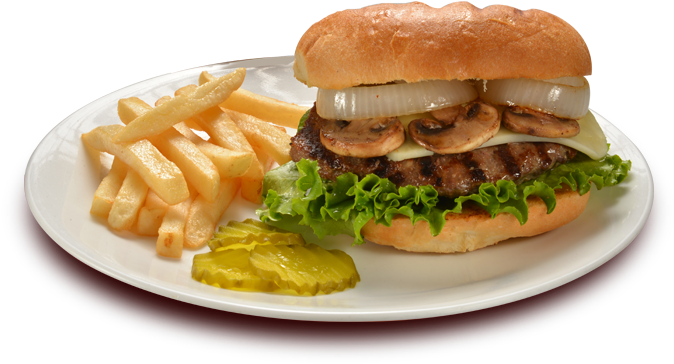 Hamburguesas - French Fries Clipart (673x483), Png Download