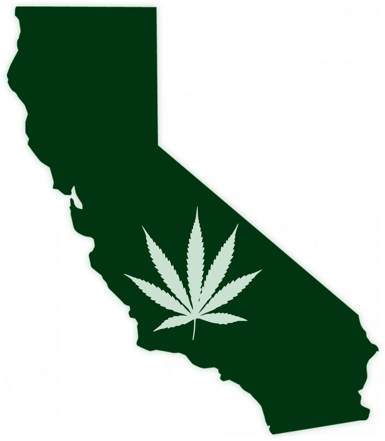 Cropped Dispense Hemp Logo - California Silhouette Clipart (1500x1500), Png Download