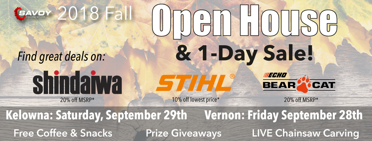 Fall 2018 Open House - Shindaiwa Clipart (1200x455), Png Download
