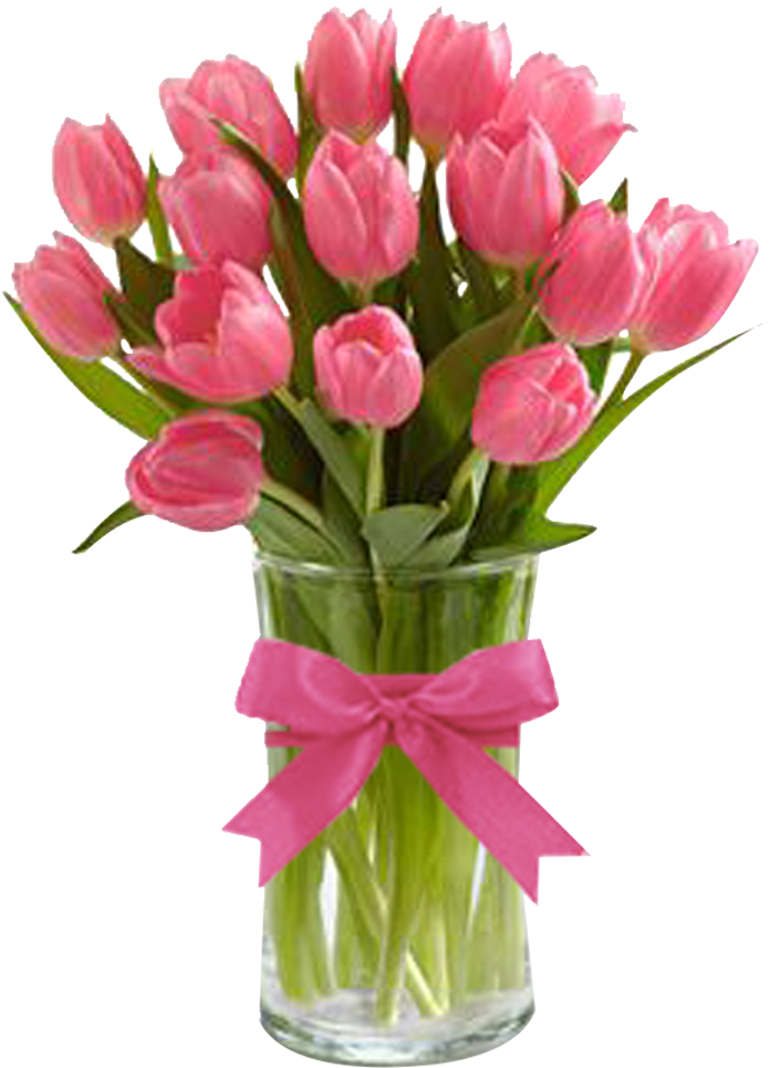 Florero Png Tulips Flowers In Vase Clipart Large Size Png Image Pikpng