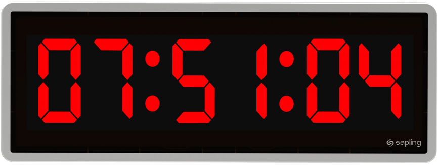 Digital Timer Download Transparent Png Image - Digital Clock No Background Clipart (1024x517), Png Download