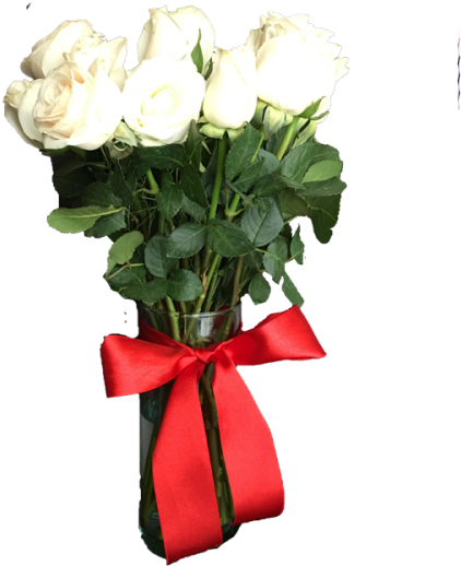 Florero De 12 Rosas - Garden Roses Clipart (600x550), Png Download