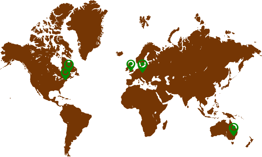 Global Datacenters From Sapling Servers - Grey World Map Png Clipart (881x529), Png Download