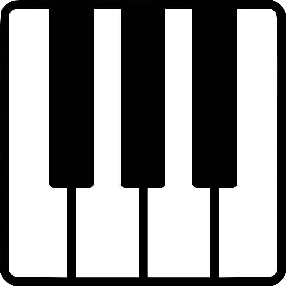 Png File Svg - Piano Icon Png Clipart (980x980), Png Download