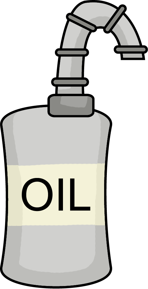 Oilcan - Oil Can Png Clipart (496x971), Png Download