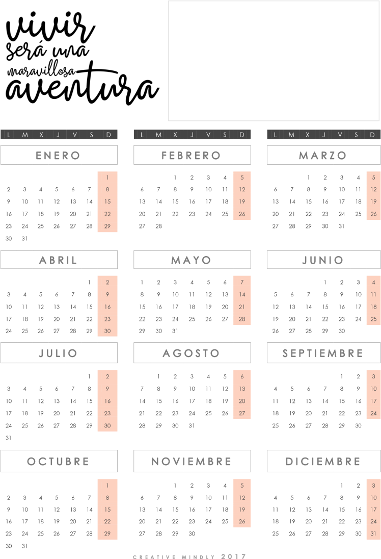 Los Calendarios Creative Mindly - Calendario 2018 Unicornios Separado Clipart (750x1109), Png Download