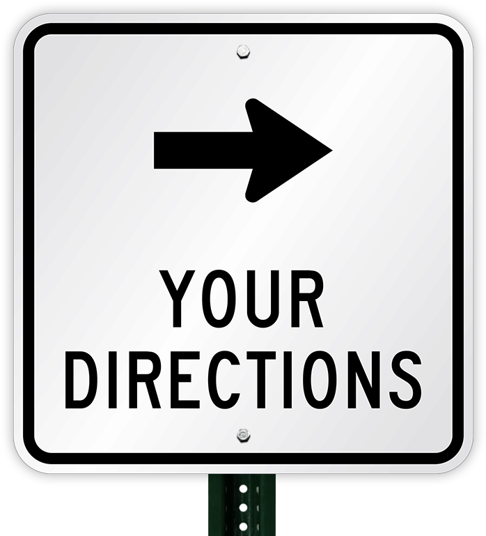Choose Arrow And Add Your Custom Directions Sign - Sign Clipart (800x800), Png Download
