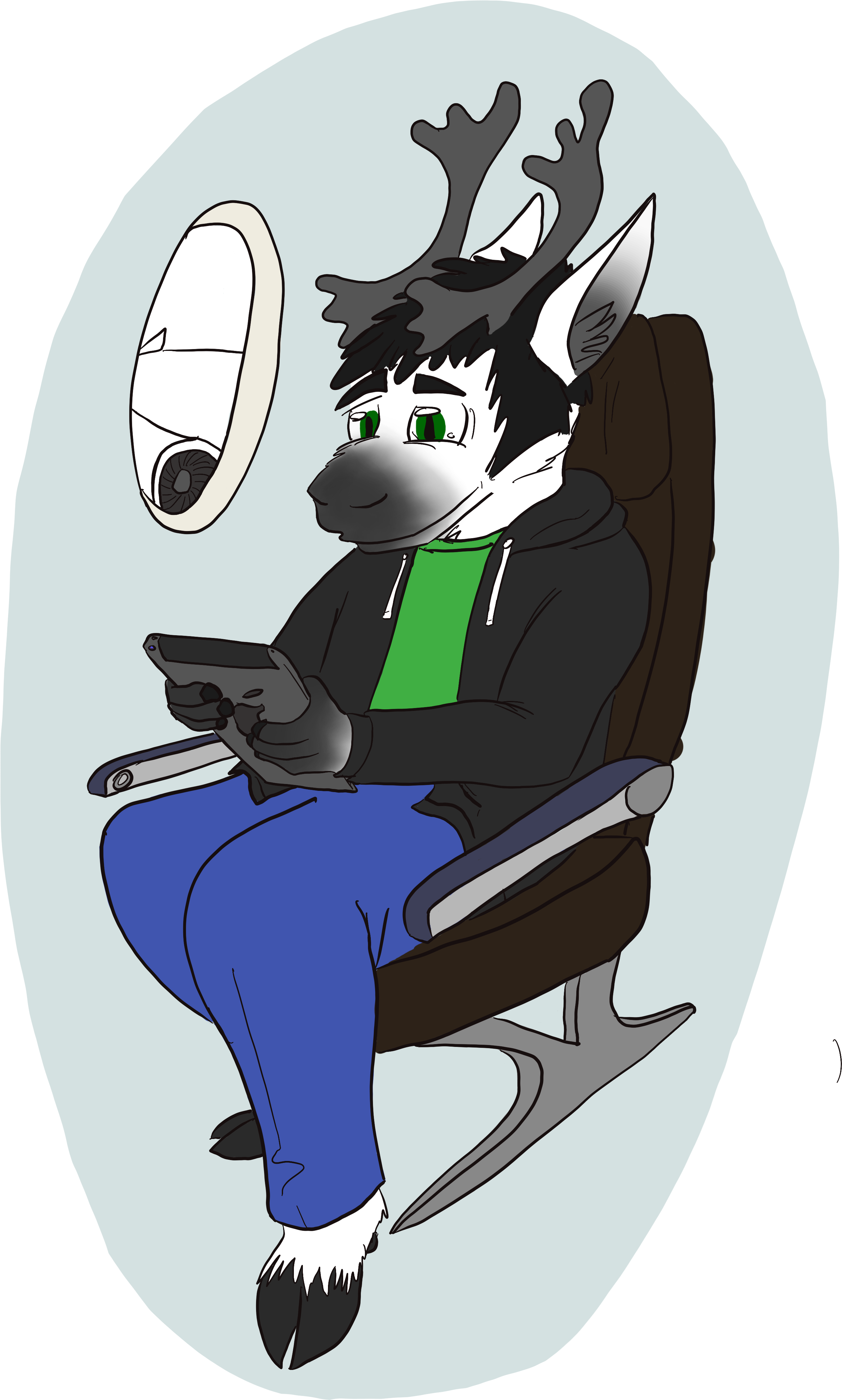 Bou-ing - Sitting Clipart (4000x5000), Png Download