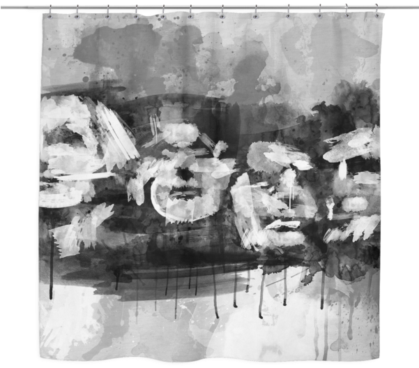 Rushmore Shower Curtain - Monochrome Clipart (600x600), Png Download