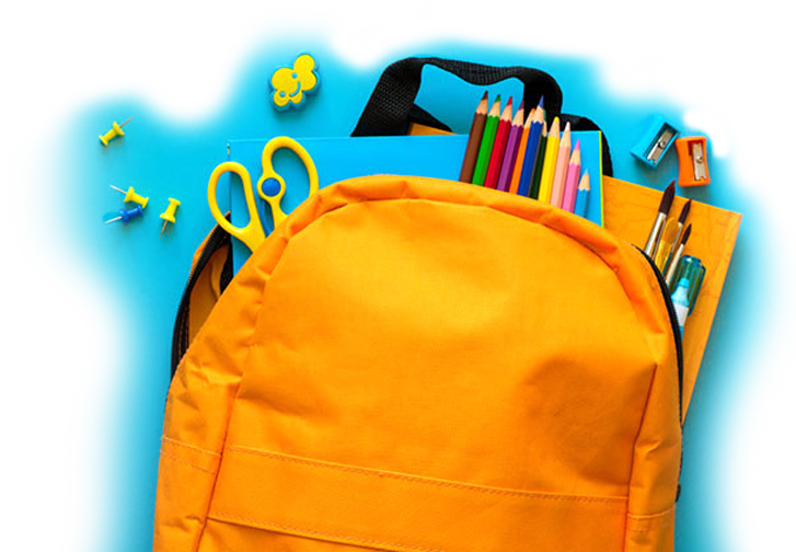 Mochila - School Clipart (727x504), Png Download