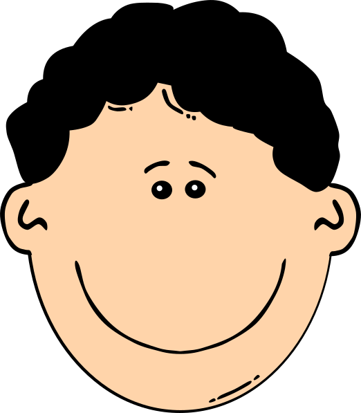 Black Hair Man Clipart - Png Download (522x597), Png Download