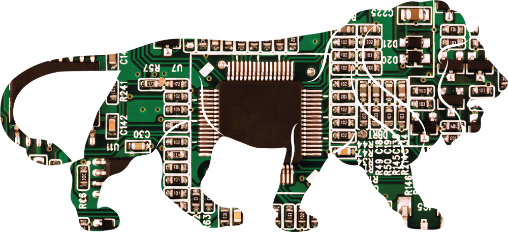Electronic System Make In India Clipart (1000x457), Png Download