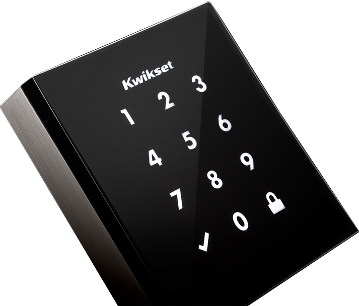 Our Breakthrough Low-profile Touchscreen Deadbolt - Weiser Obsidian Lock Clipart (713x608), Png Download