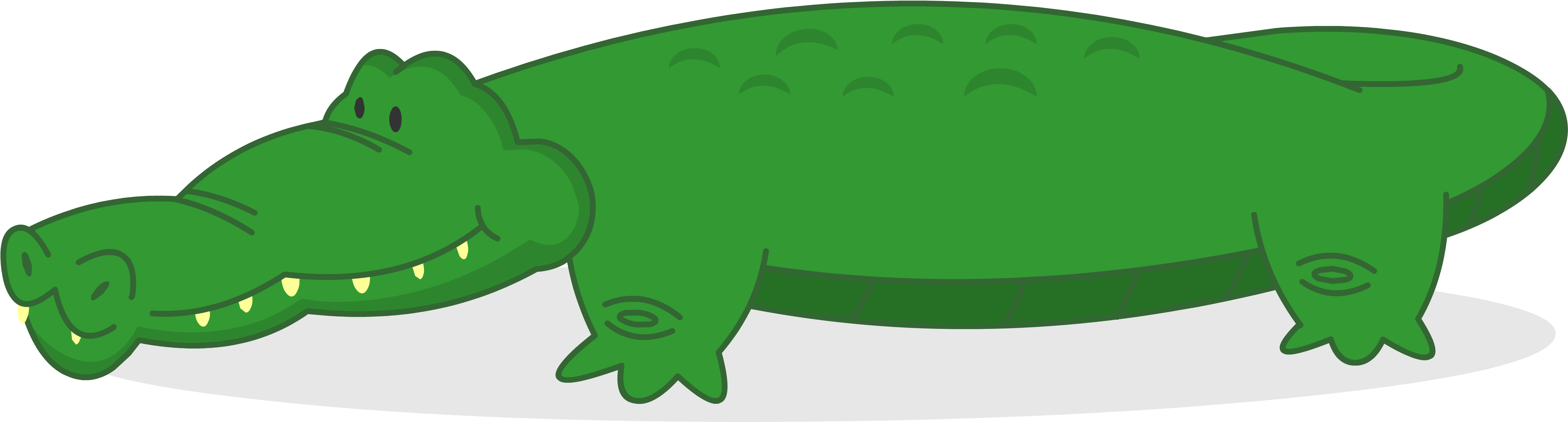 Arbol Cocodrilo - Crocodile Clipart (4805x1433), Png Download