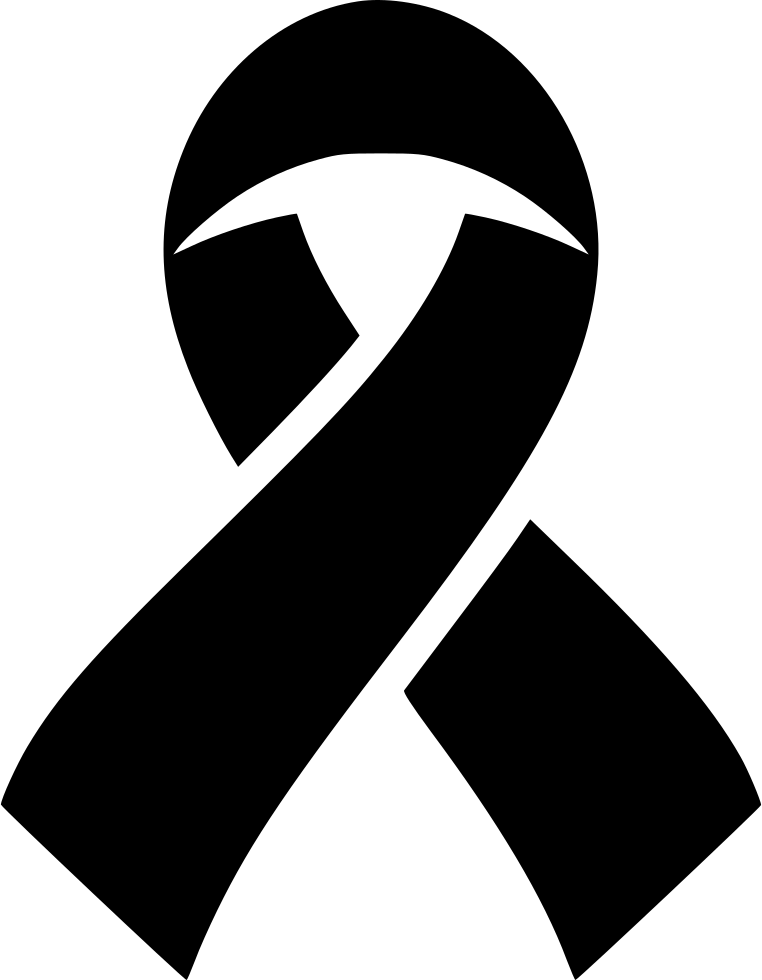 Png File - Black Ribbon Black Aids Logo Clipart (762x980), Png Download