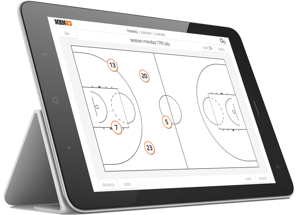 El Baloncesto Y La Tecnología Se Unen Con Nbn23 - Tablet Computer Clipart (1000x796), Png Download