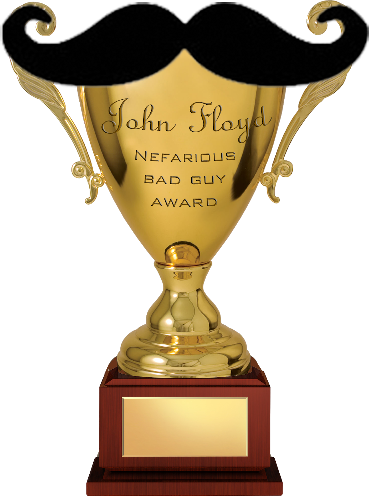 John Floyd Bad Guys Award - Petty Of The Year Award Clipart (1200x1600), Png Download
