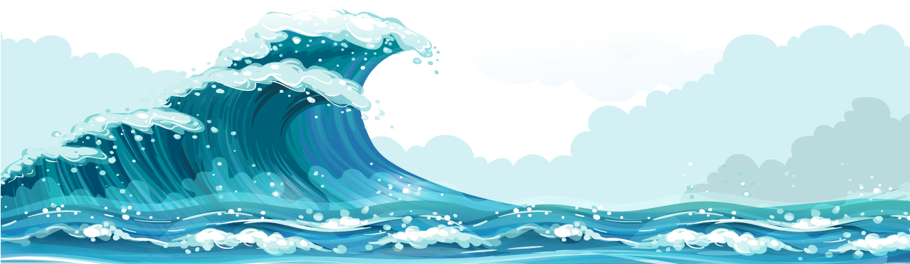 Olas Png - Olas Del Mar Png Clipart (1312x498), Png Download