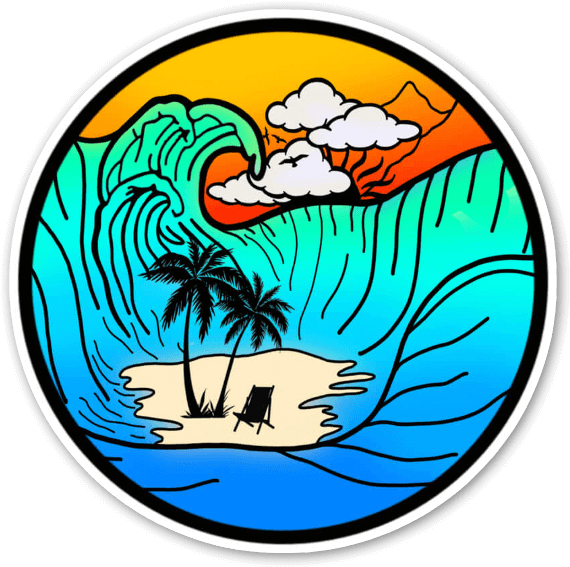 Olas Pegatina - Sticker Ola Png Clipart (600x600), Png Download