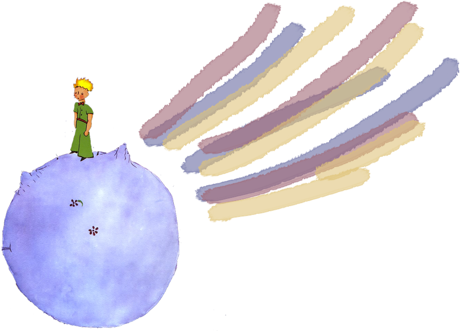 Asteroid - 星 の 王子 様 Clipart (918x657), Png Download