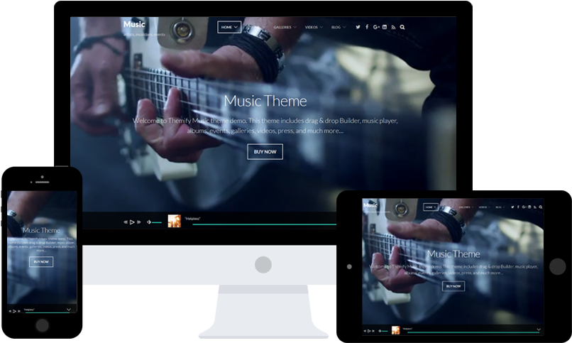 Resonsive Design - Responsive Website With Music Clipart (820x556), Png Download