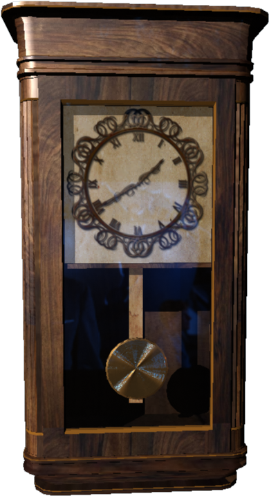 Antique Pendulum Wall Clock Png - Wall Clock Clipart (800x800), Png Download
