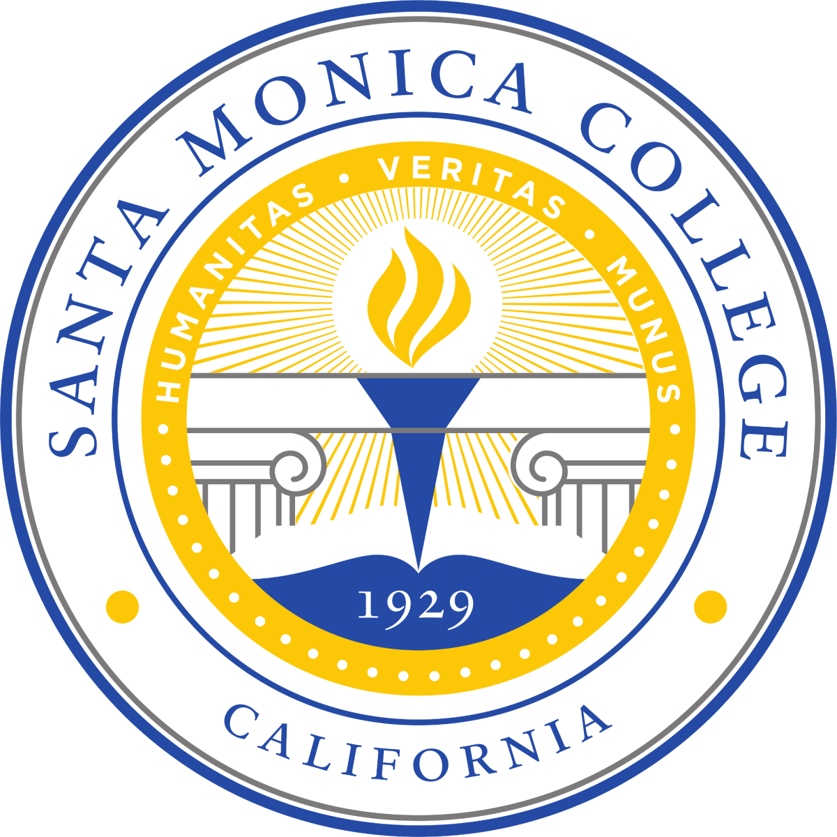 Santa Monica Community College Logo Clipart (1200x1200), Png Download