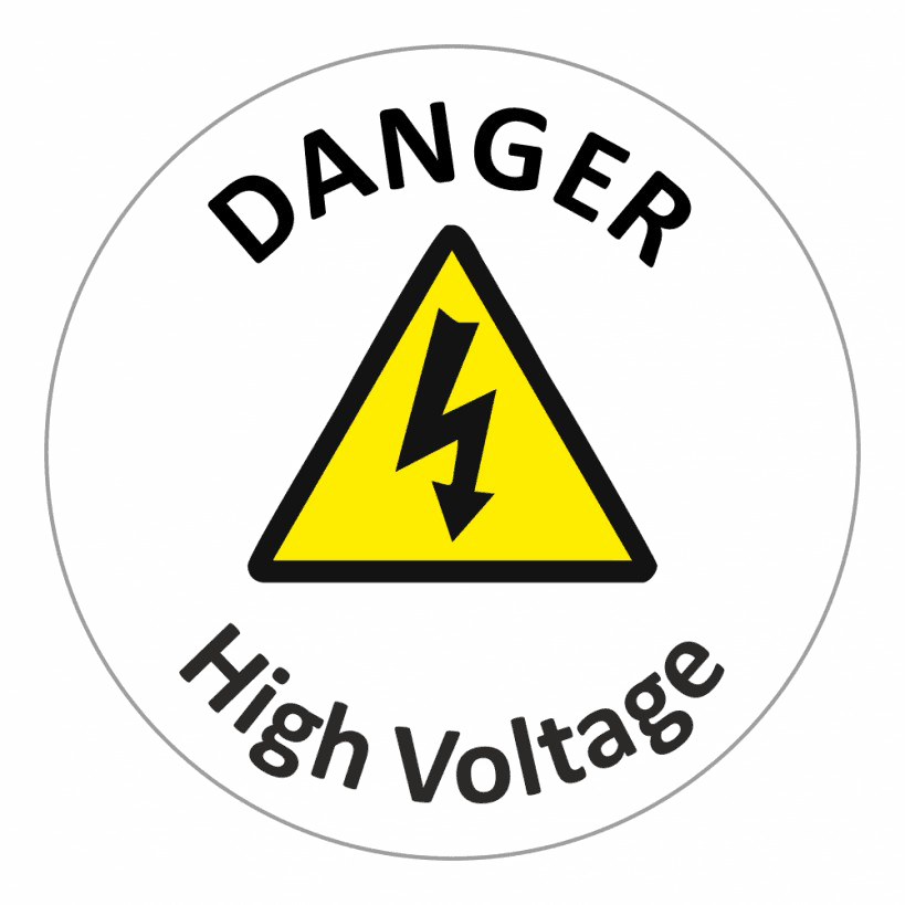 High Voltage Logo Png Clipart (819x819), Png Download