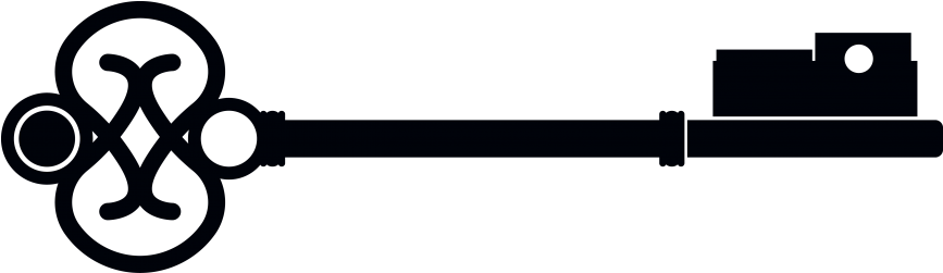 Antique Keys Silhouette Clipart (866x650), Png Download