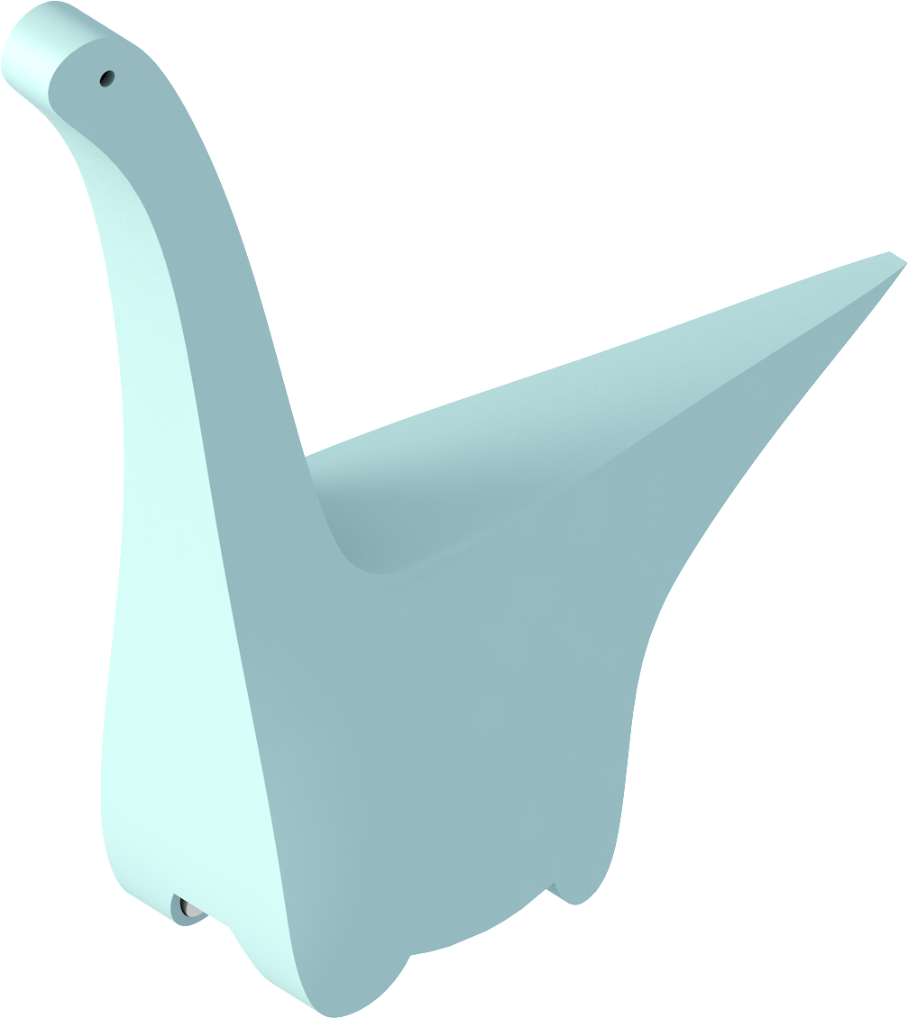 Diplodocus - Chair Clipart (1007x1130), Png Download