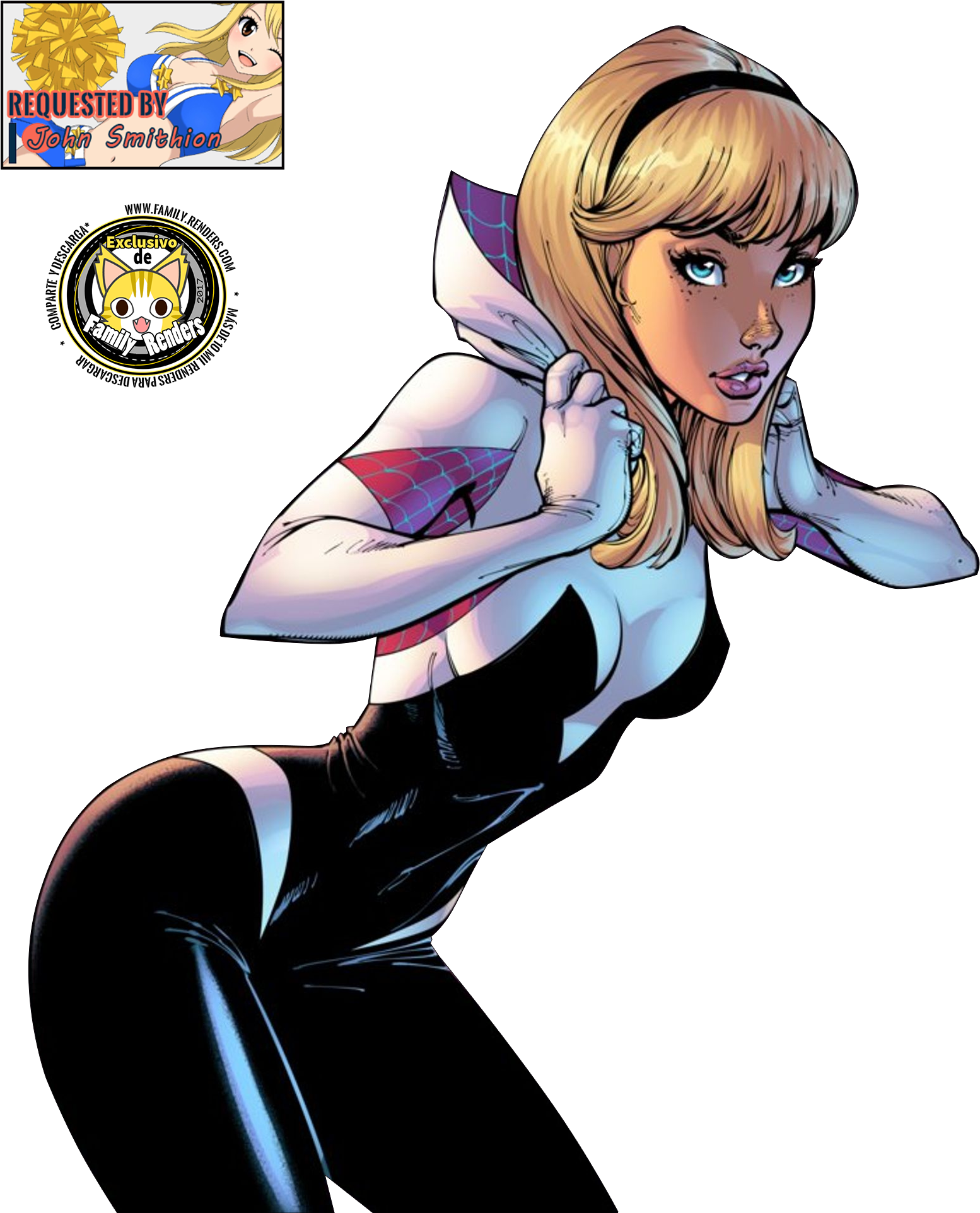 Spider Gwen Wall Paper Clipart (1600x1999), Png Download