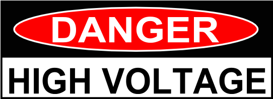 Danger High Voltage Sticker - High Voltage Stickers Clipart (600x600), Png Download