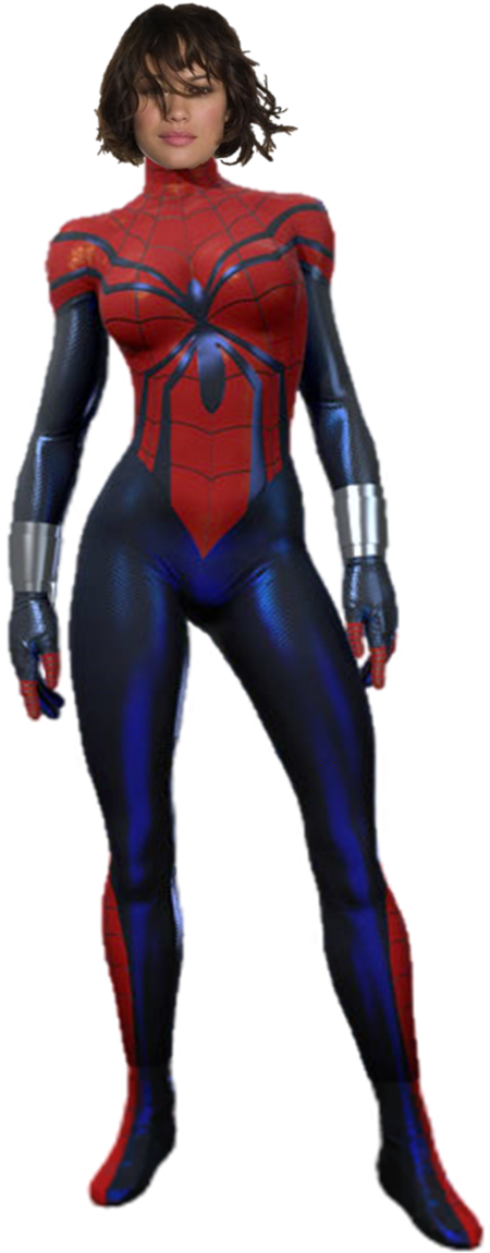 Ashley Barton Spider Girl V - Spider Girl Live Action Clipart (600x1160), Png Download