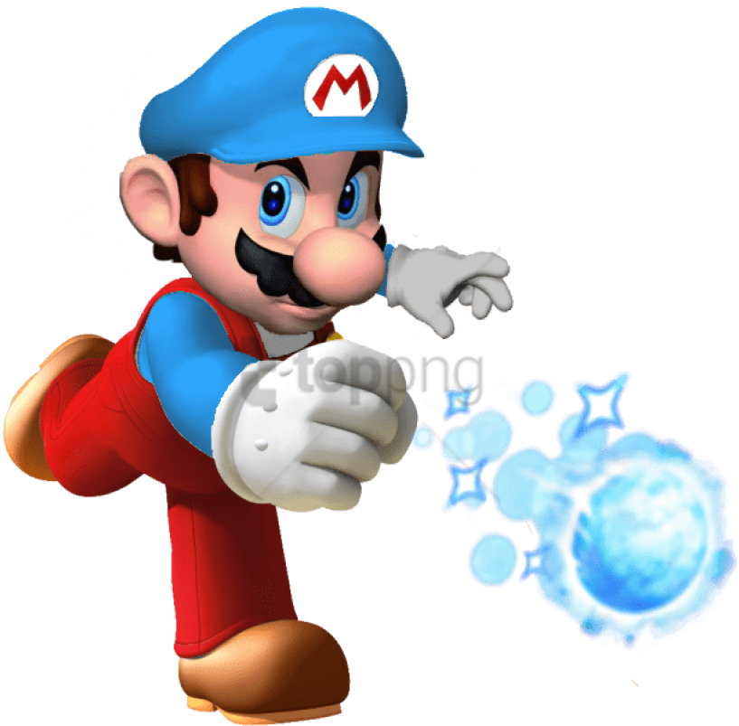 Free Png Ice Mario Png Image With Transparent Background - Mario Mario Party Ds Clipart (851x844), Png Download