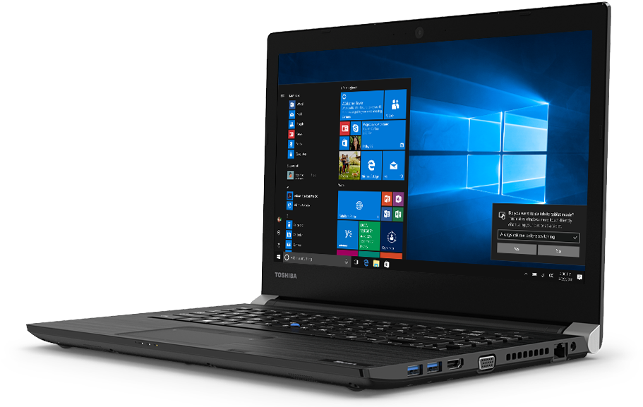 Tecra A40 Laptop - Toshiba Laptops Clipart (911x577), Png Download