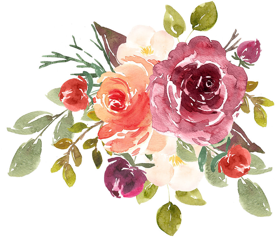 Watercolor Floral Vector Art - Flower Watercolor Sticker Clipart (949x830), Png Download