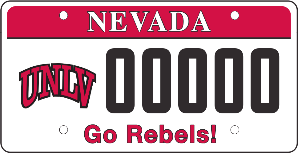 License Plate Png - Unlv License Plate Clipart (1010x554), Png Download