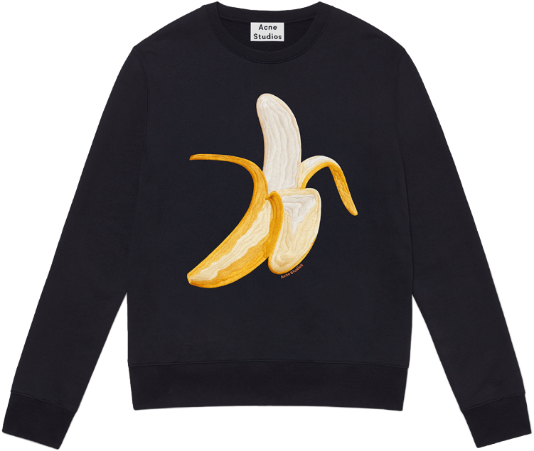 Emoji Woman Casey Banana Navy - Acne Studios バナナ Clipart (780x640), Png Download