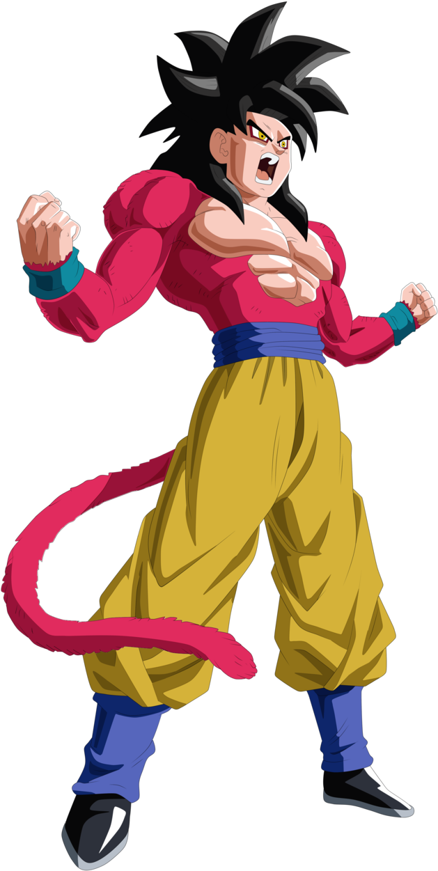 Goku Ssj4 Png Clipart (637x1255), Png Download