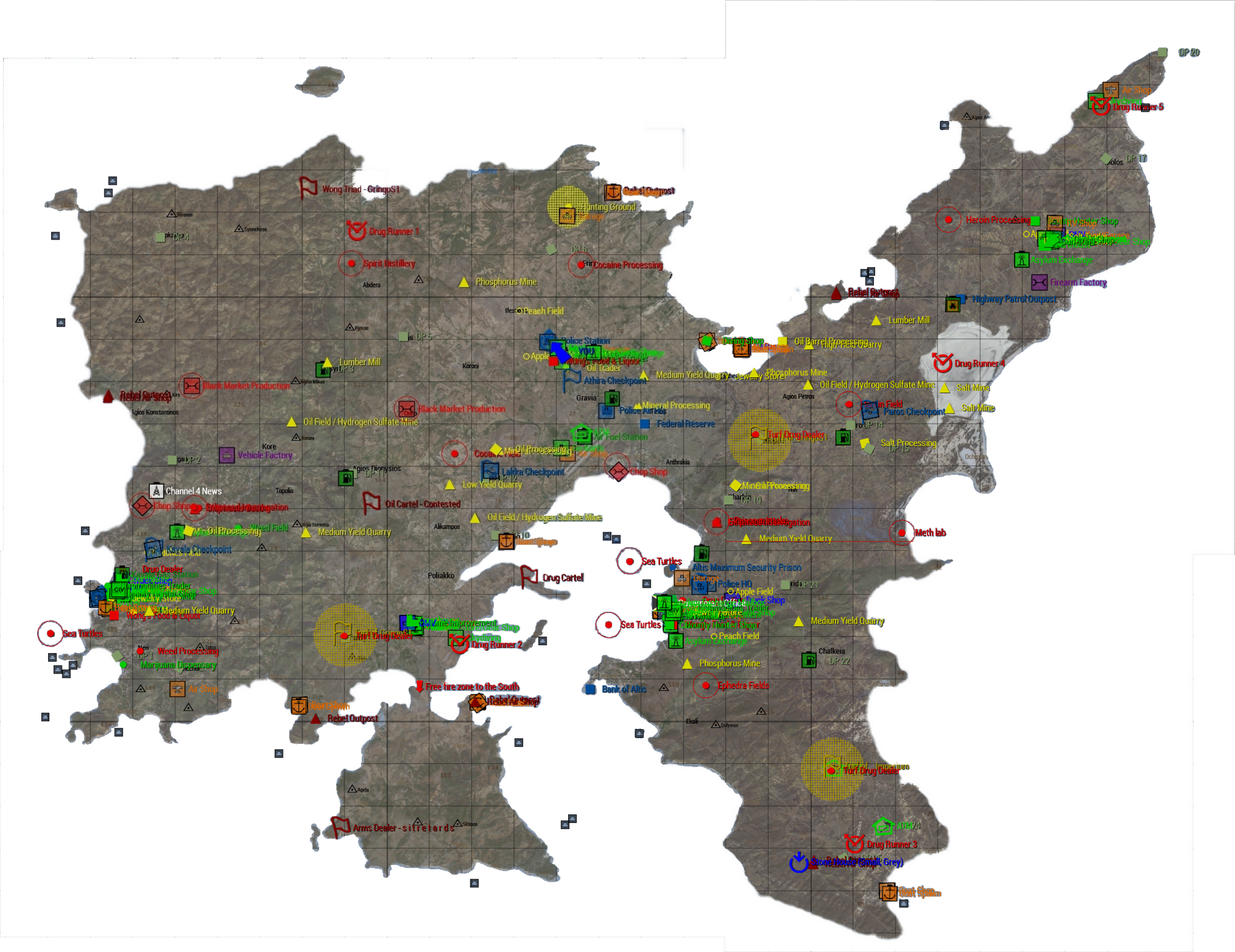 Asylummap - Arma 3 Apex Map Clipart (2000x1542), Png Download