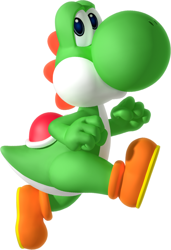 Yoshi Mario Clipart (585x853), Png Download