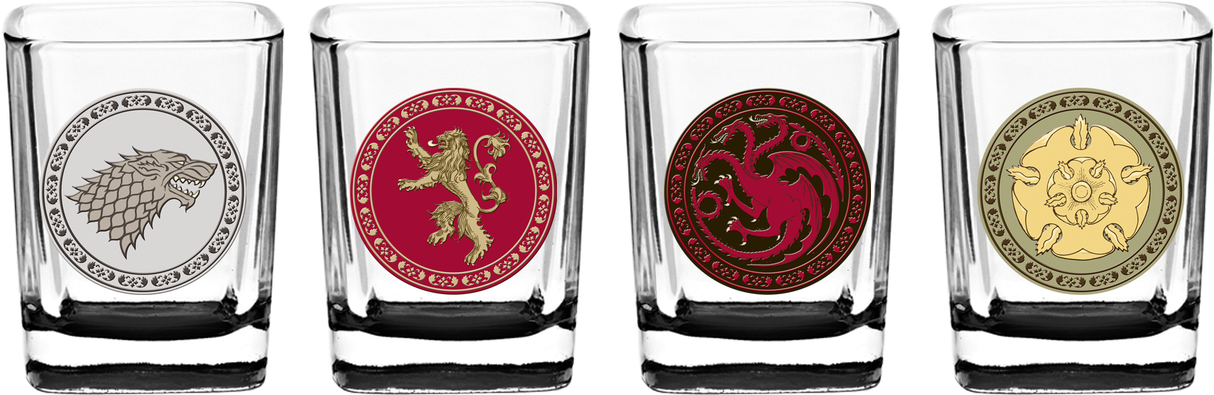 Game Of Thrones House Sigil Shot Glass Set Game Of Thrones Scotch