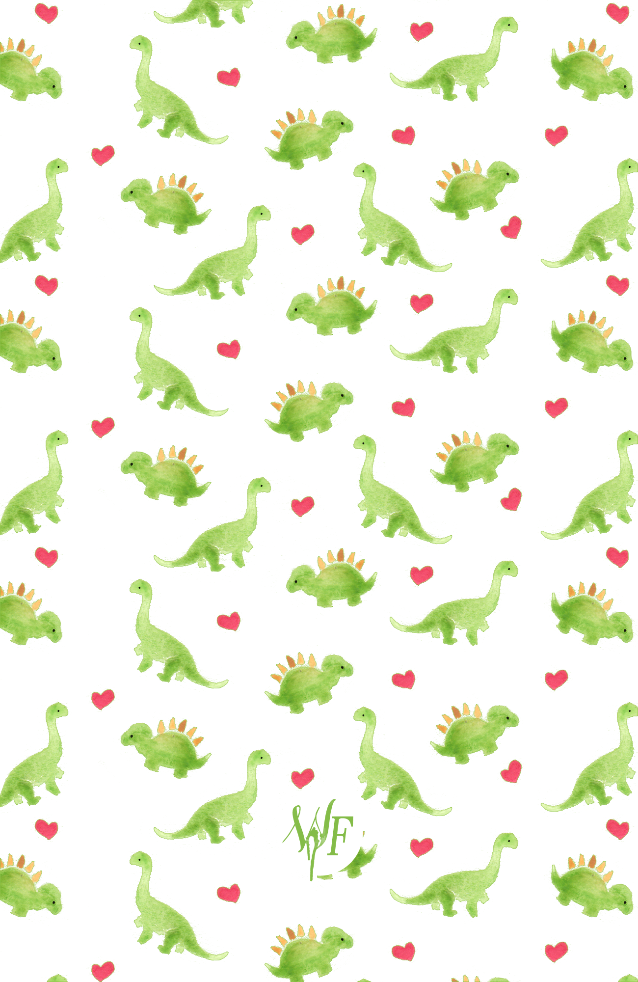 #casetify #iphone #art #design #animals #illustration - Dinosaurus Wallpaper Iphone Cute Art Clipart (1300x2000), Png Download