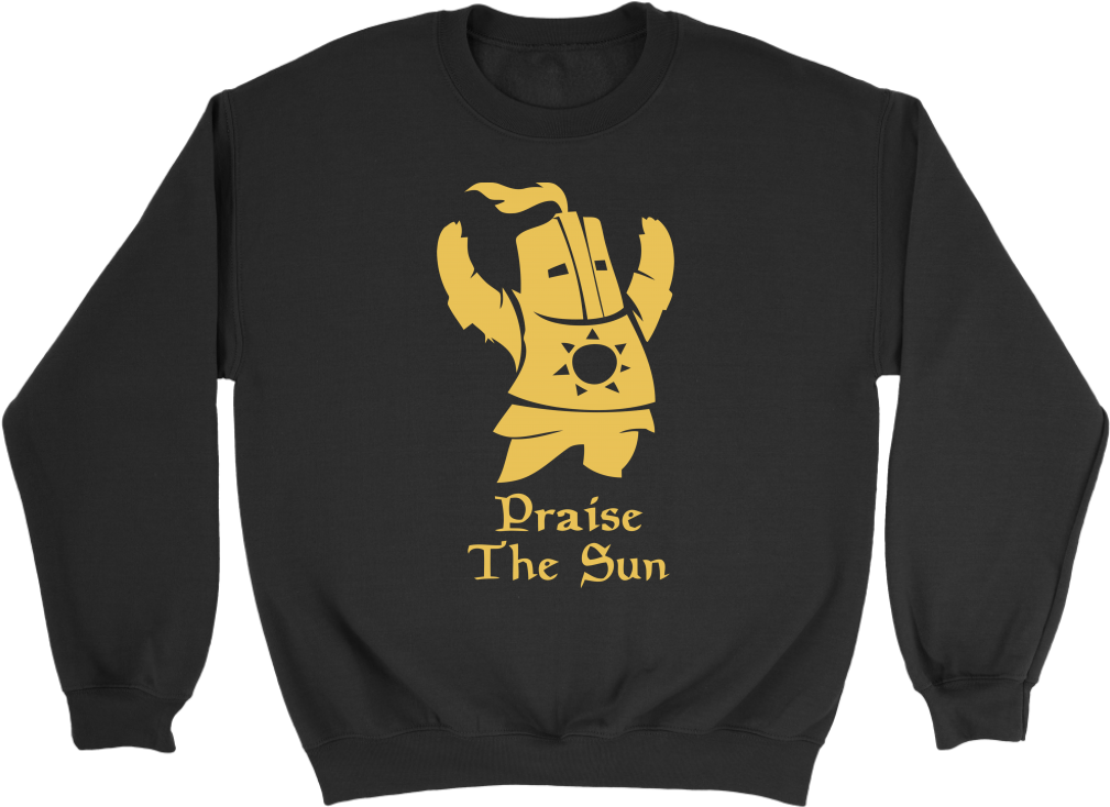 Praise The Sun Funny Shirt Knight Dark Souls Dark Souls - Dark Souls T Shirt Praise The Sun Clipart (1009x734), Png Download